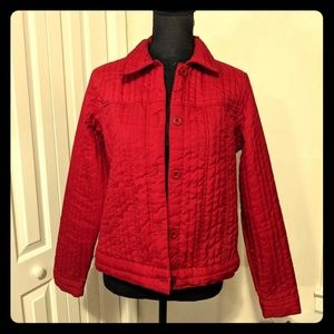 ⬇️💲Passports red quilted jacket